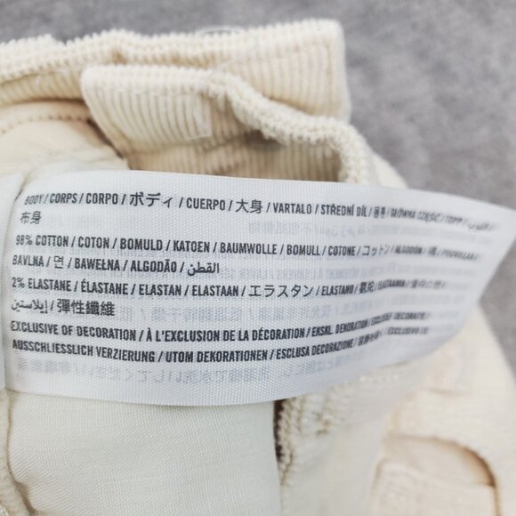 Hollister Corduroy Pants Womens 00S 21x3 Beige Ultra High-Rise Flare Bell Bottom - Picture 8 of 10